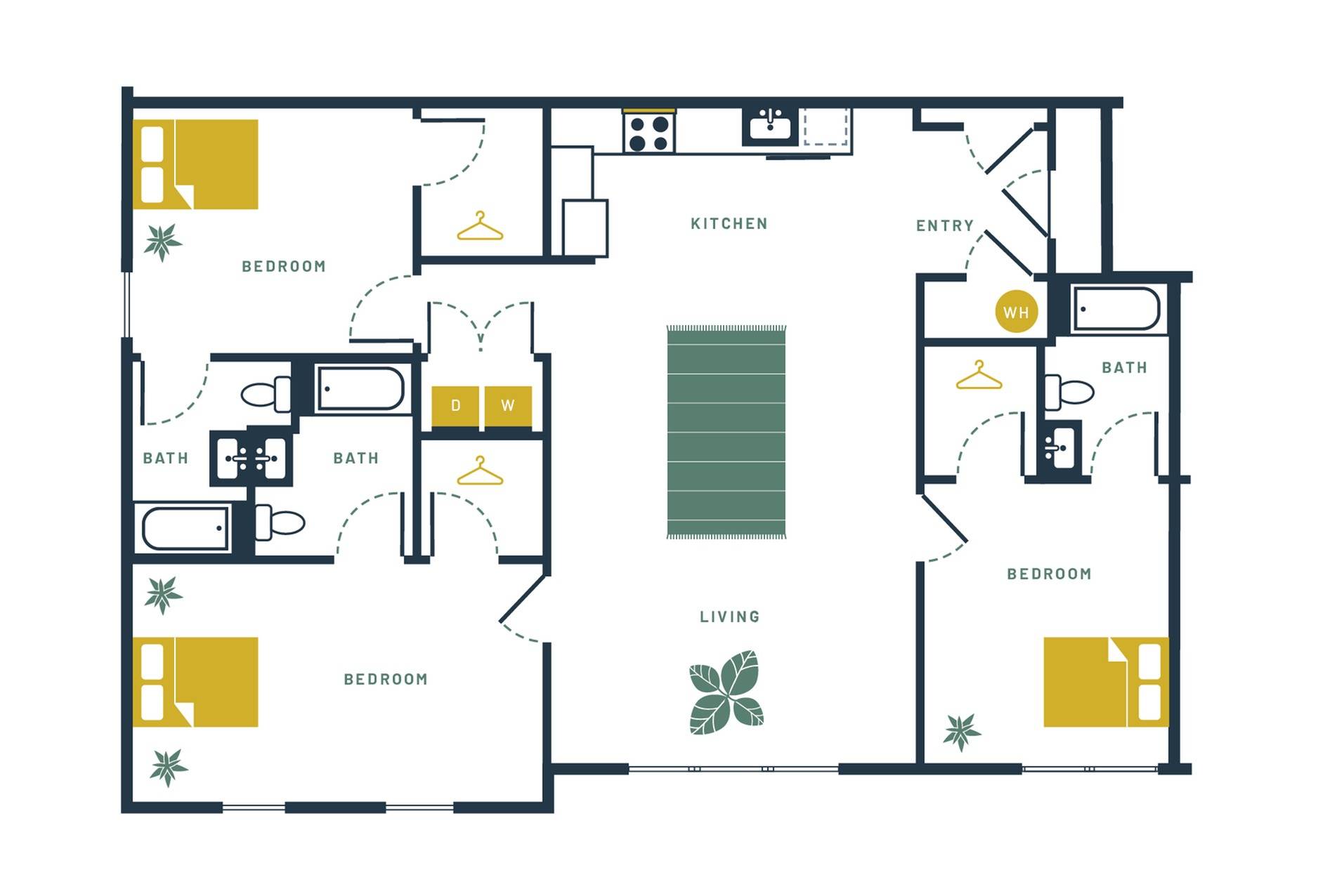 Floor Plans Student Apartments Near GVSU Locale